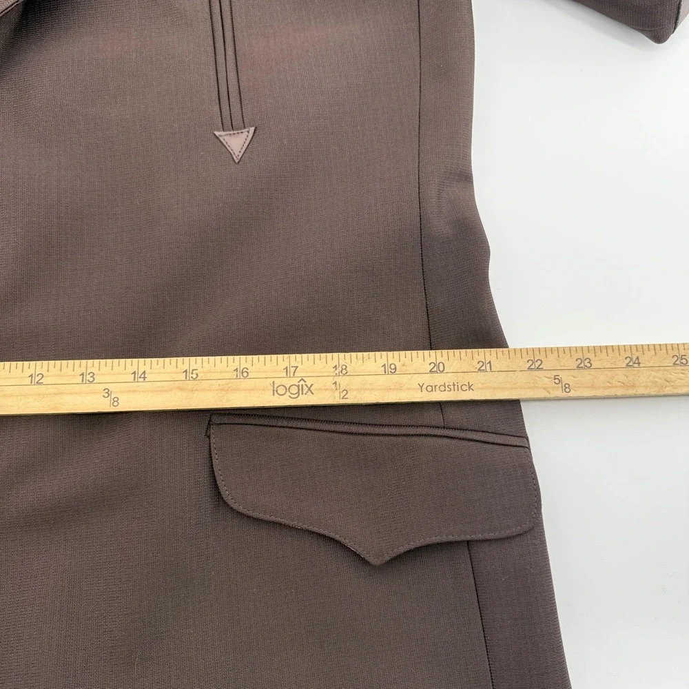 Alamo Moda Hombre Mens Western Blazer‎ Jacket Brown 41R Leather Elbow Patches